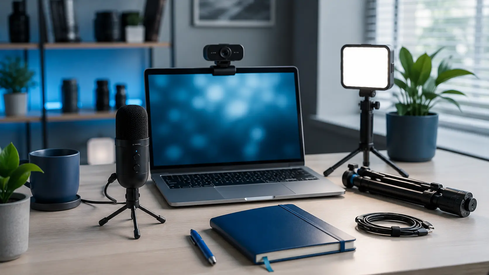 Setup vidéo débutant : webcam, micro et éclairage à choisir en priorité