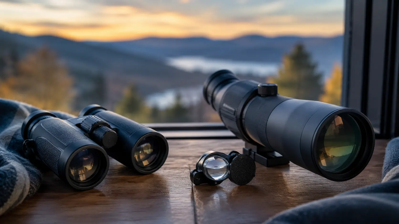 Jumelles, longue-vue, télescope et matériel d'observation